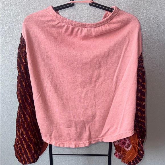Free People Bohemian Pink Patchwork Women's Top - Picture 6 of 6